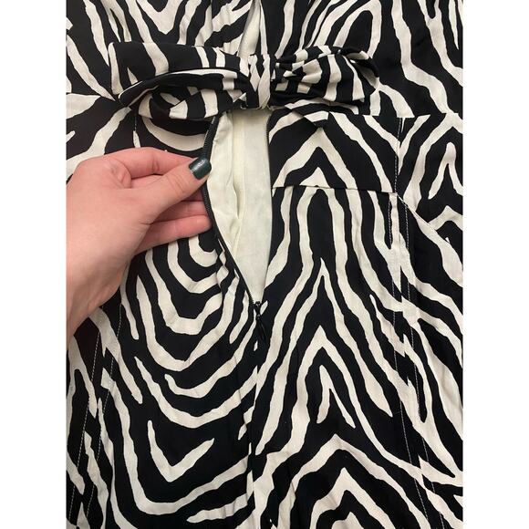 ViX Paula Hermanny Fiorella Black Nora Mini Romper Zebra Print NWOT Size M - Picture 12 of 13